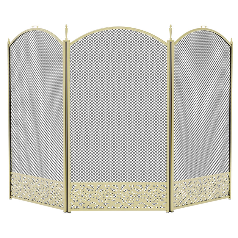 Ingleton 3 Panel Steel Fireplace Screen