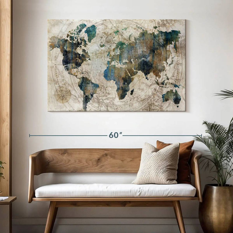 Aliaz Stained Celestial Map, 32" H x 48" W