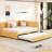 Upholstered Daybed With Trundle In Yellow Linen, No Box Spring, Robust Wood Frame For A Functional Living Room Full Sized Trundle, Stable And Long-Lasting-1972230742