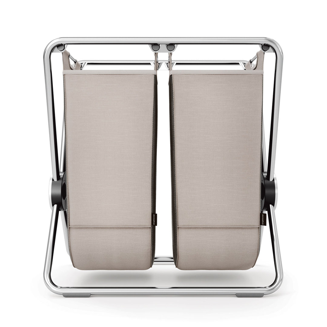 simplehuman double x-frame laundry hamper, matte black