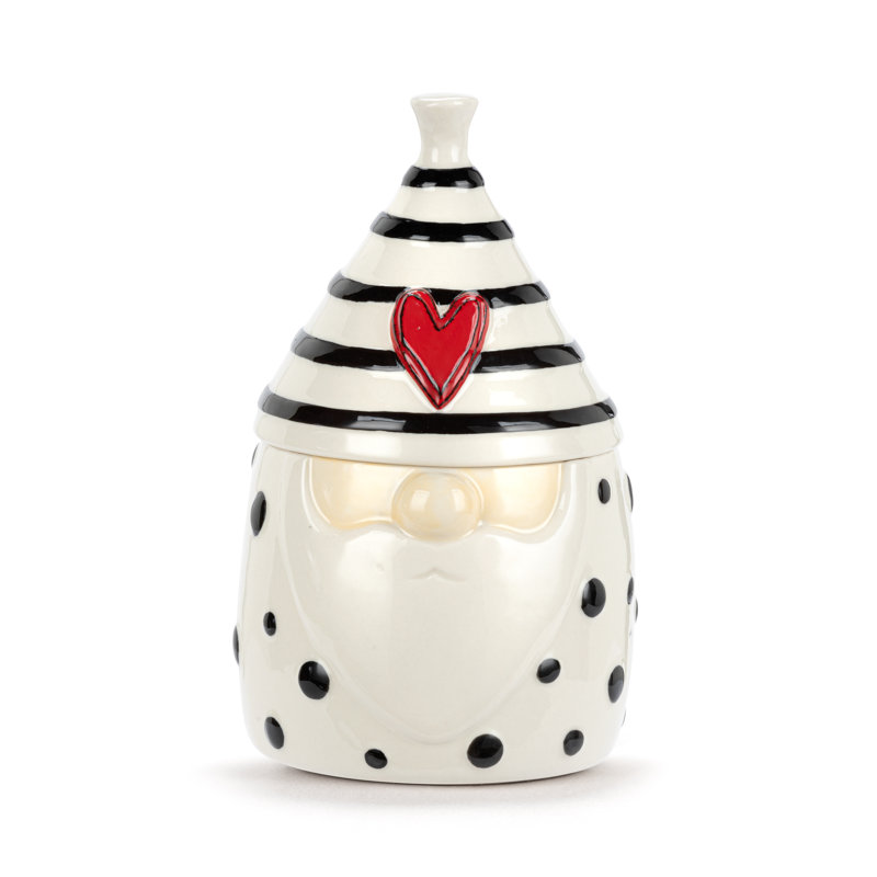 Black Dots Gnome Planter - 4X7.5In