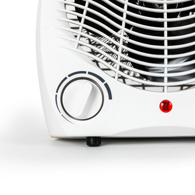 Personal Desktop 1,500 Watt Electric Fan Compact Heater, White, 5100