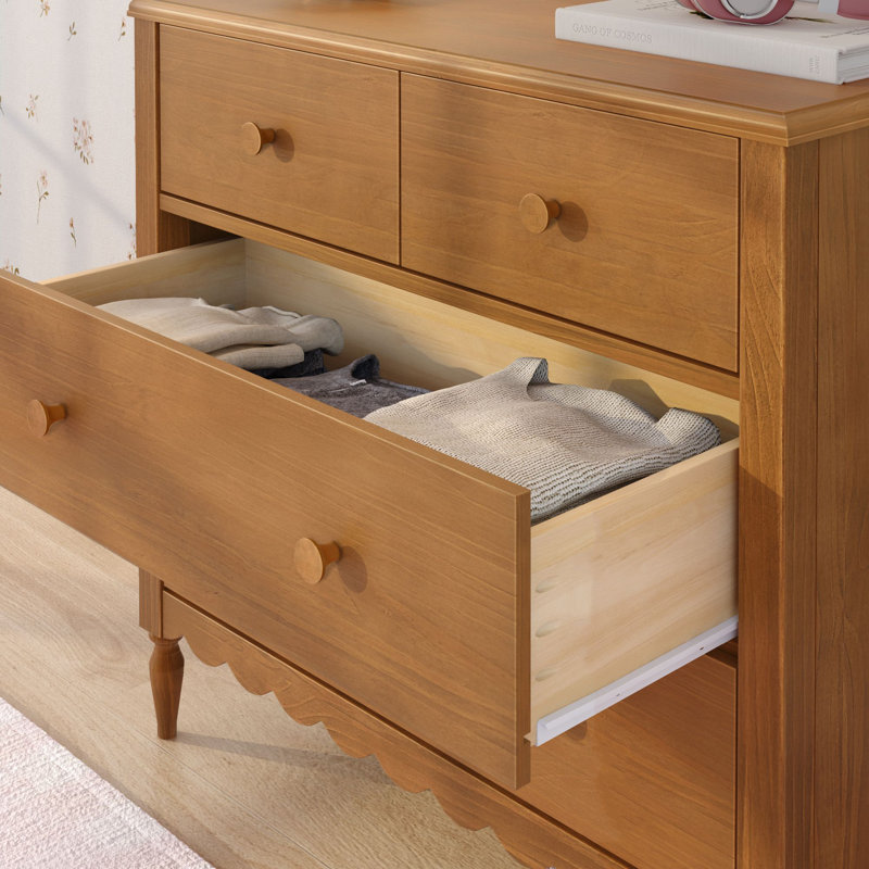 Commode 4 tiroirs Charlotte, pacane, Pacane