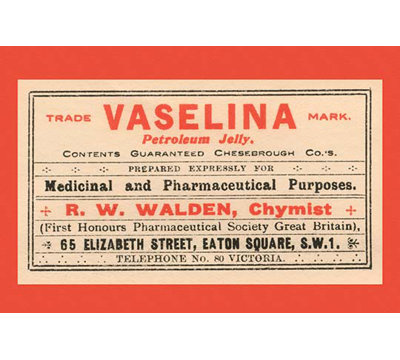 Vaselina Petroleum Jelly' Textual Art -  Buyenlarge, 0-587-26825-5C2436
