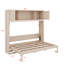Grand lit escamotable avec armoires de rangement-1900134689