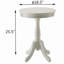 Table d'appoint blanche avec base tournée-2062995221