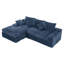 Boneless L-Shaped Modular Sectional Living Room Sofa Set,2 Pc Free Combination & Installation Free-1541849259