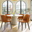 Modern Dining Wooden Chairs Side Chair with Curved Back-886306211