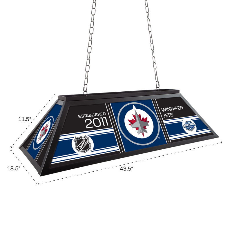 Winnipeg Jets Patch  44-Inch Pool Table Light