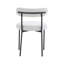 Charlae 49cm H Fabric Upholstered Metal Side Chair in Cream