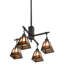 T" Mission" 4 - Light Chandelier