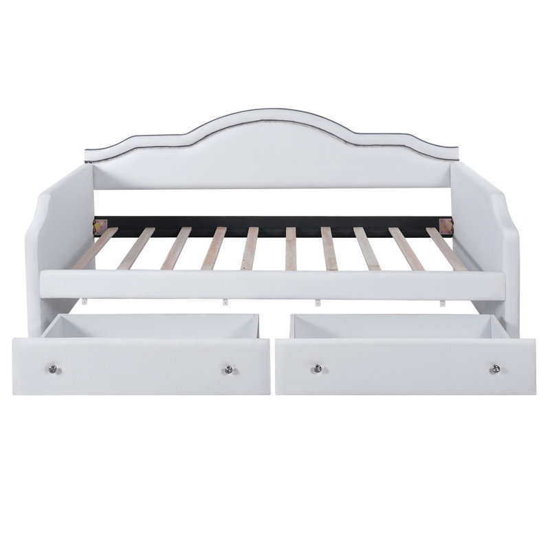 Upholstered Daybed, Beige, Twin