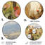 Volée de moutons moelleux II - animaux, art en métal rond-1058544194