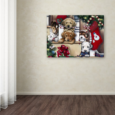 « christmas décoratif on the off », reproduction d’impression sur toile tendue