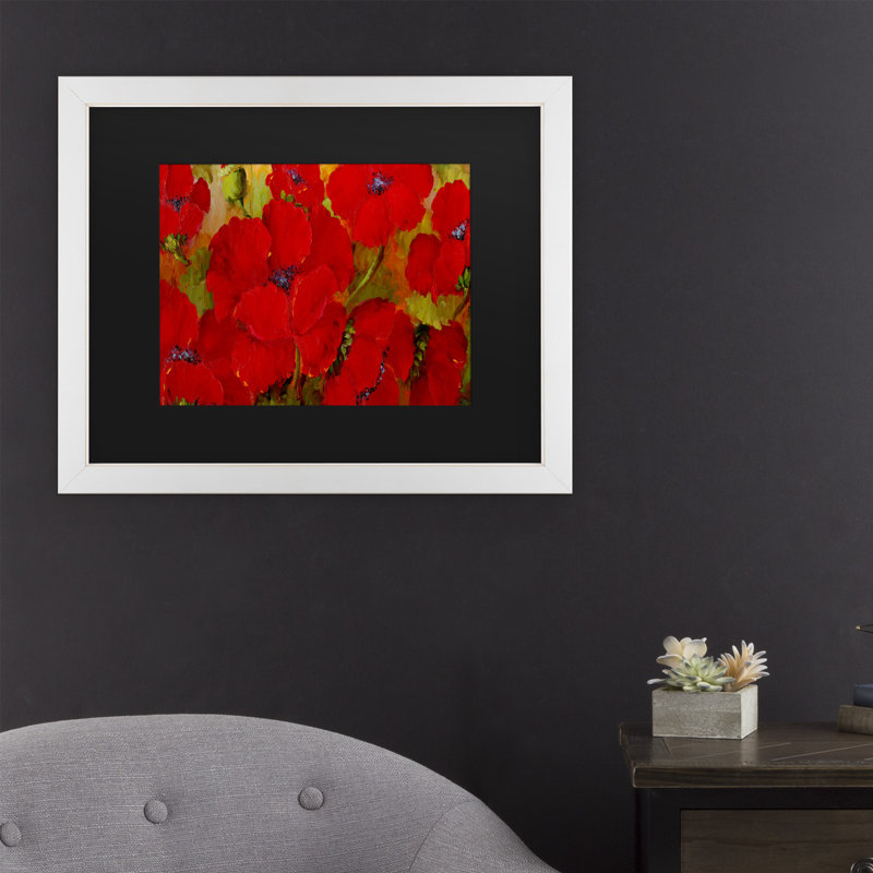 « pop », reproduction de peinture à l’acrylique sur toile encadrée, H 11 po x l 14 po x P 0,5 po, Blanc