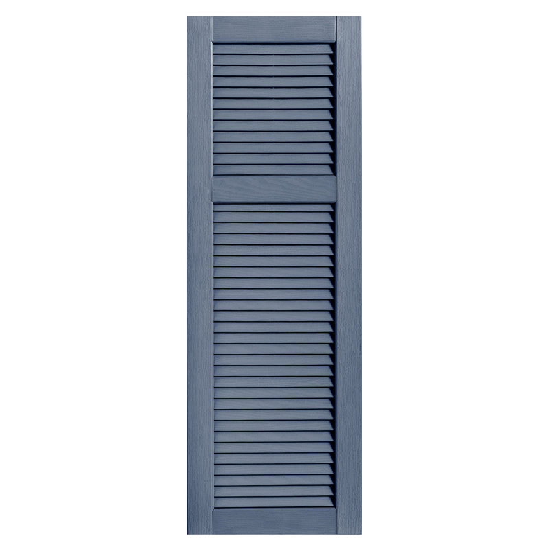 Paire de volets à persienne droite, Bleu, 45 po, 16 po