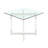 Yasmin Floating Acrylic Lamp Table Base w/ Steel Accents