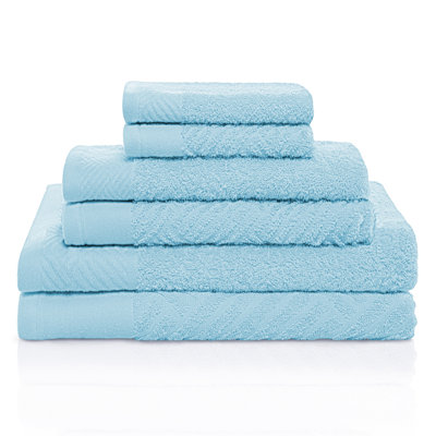 Aldin 6 Piece Certified Egyptian Cotton Towel Set