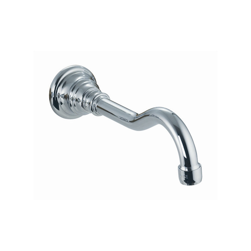 Garniture de bec de baignoire murale Epoque, Chrome