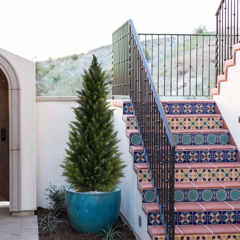 59''Artificial Cedar Tree Set In A Pot