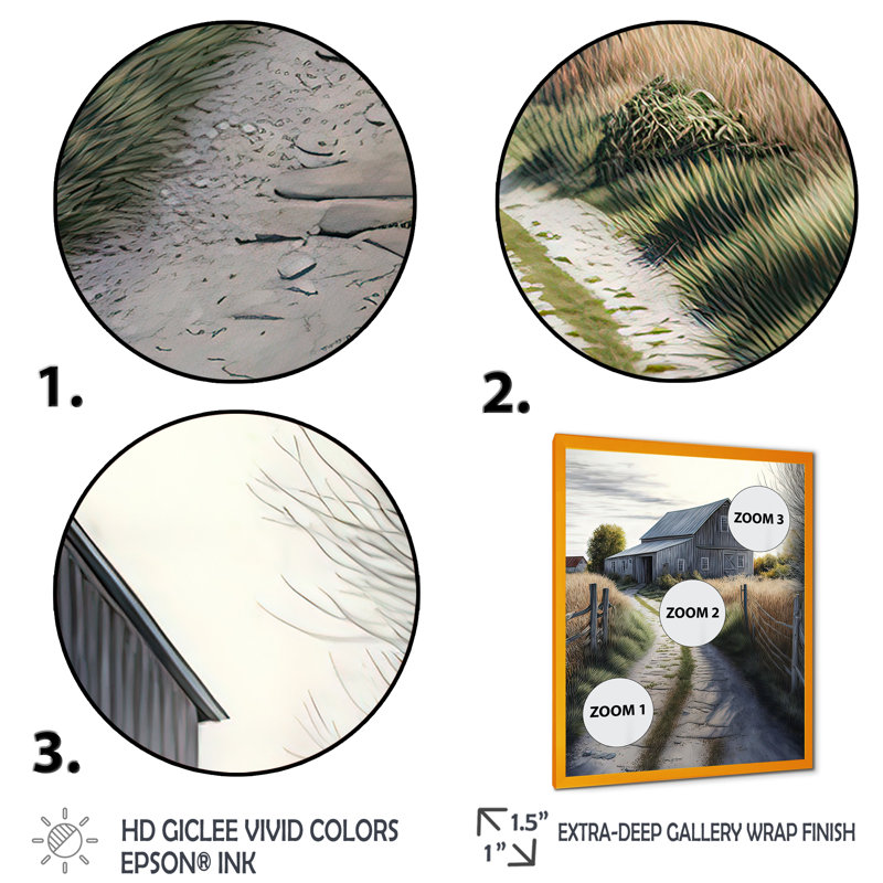 Art mural Aynsley, H 32 po x l 24 po x P 1 po, Impression dorée sur toile encadrée