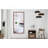 60"X30" Oversized Modern Rectangle Bathroom Mirror With Walnut Frame Decorative Large Wall Mirrors For Bathroom Living Room Bedroom Vertical Or Horizontal Wall Mounted Mirror With Aluminum Frame