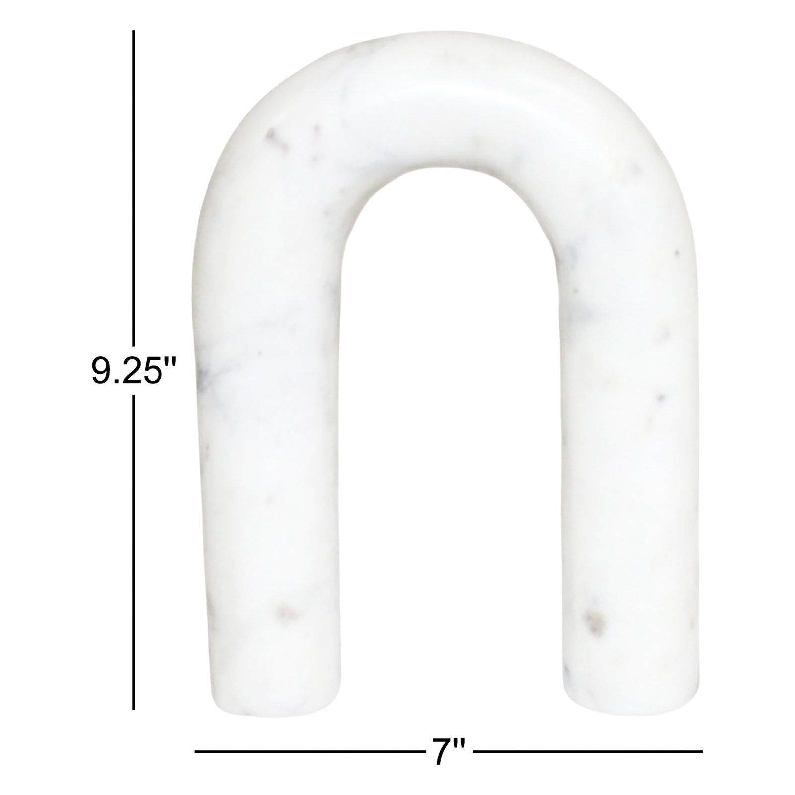 Genuine Marble Sculpture, 9.25" H x 1.75" W x 7" D