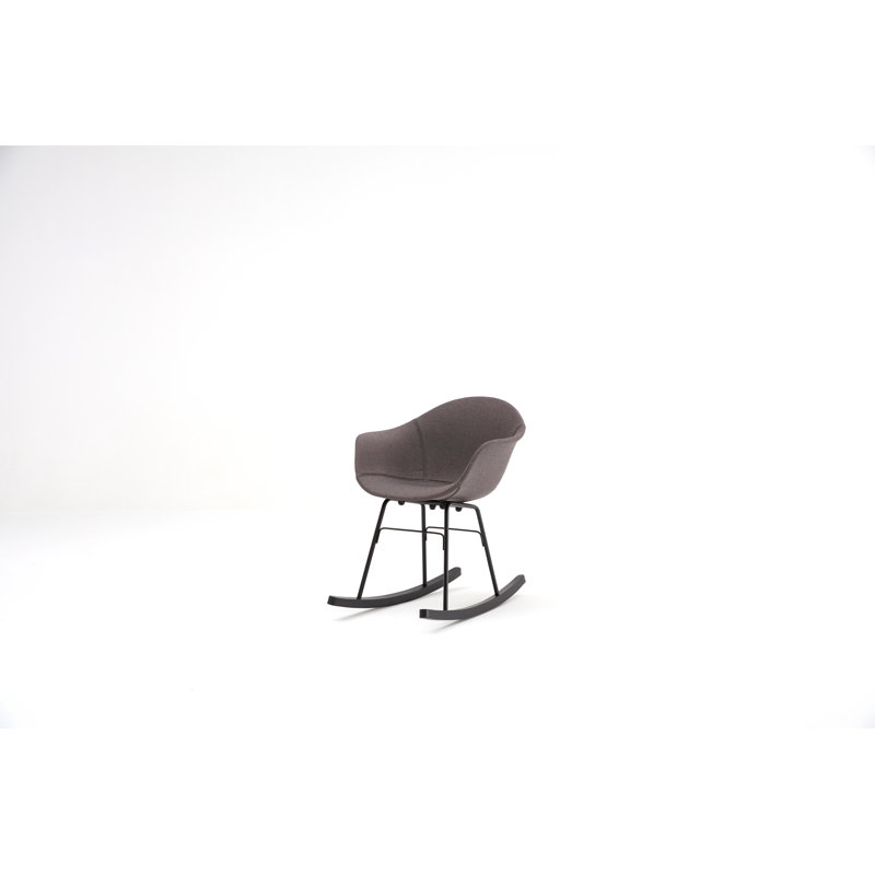 Chaise berçante TA UP, Gris foncé, Noir