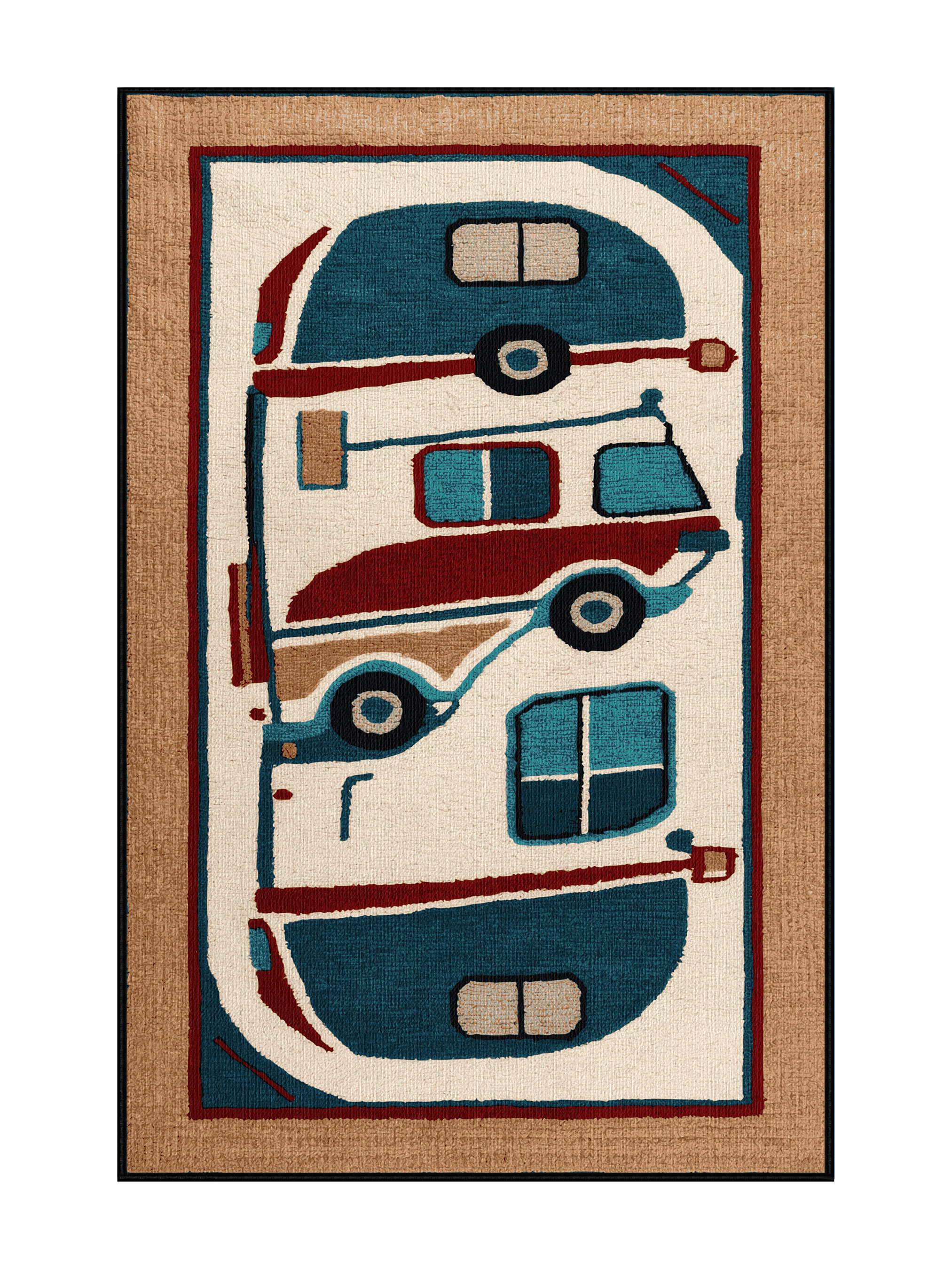 Transportation Rug One Allium Way® Machine Washable Transportation Black Area Rug | Wayfair
