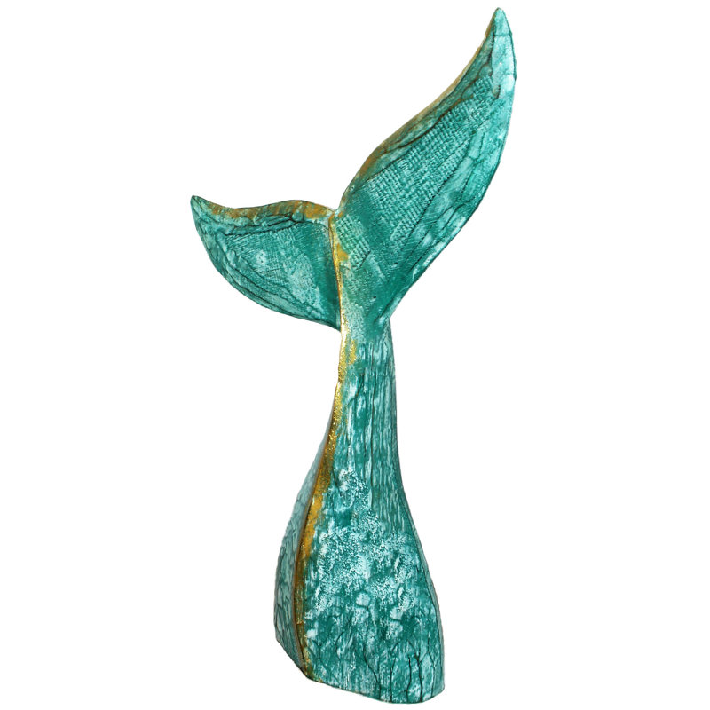 Sidra Animals Figurines & Sculptures, Green, 12" H x 8" W x 2" D