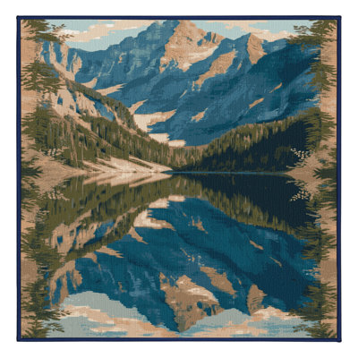 Machine Washable Nature Gray Area Rug