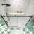 Bathtub shower door, sliding door, with 5/16" tempered glass and Matted black finish 6058-122517069