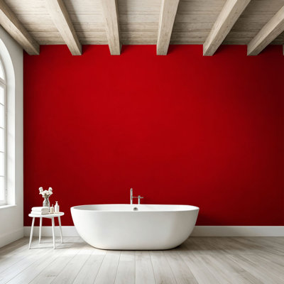 Peel and Stick Wallpaper Wall Mural Burgundy Red Embossed Art Paper Retro Vintage Wall Art Self Adhesive and Removable