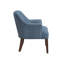 Fauteuil Beca, dossier capitonné, accoudoirs inclinés, polyester bleu Beca-118708277