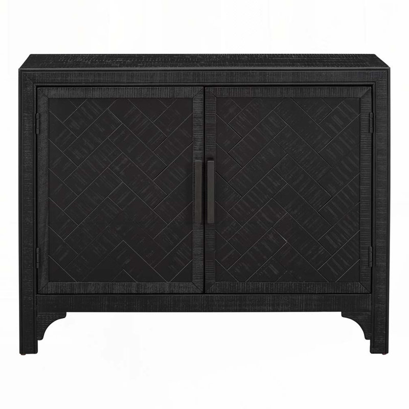 Console de rangement en bois avec 1 tablette réglable