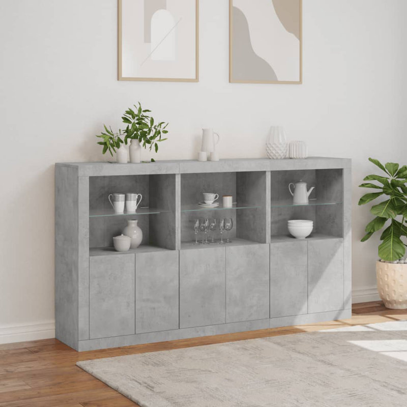 Azrien 181.5cm Sideboard, Concrete Grey
