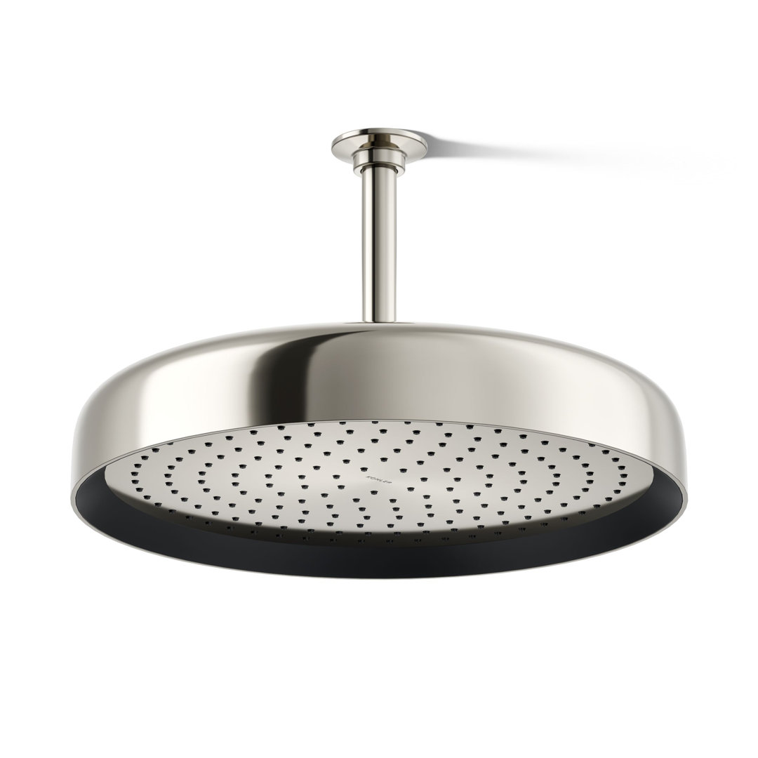Statement 14" Single-Function Wall or Ceiling-Mount Round Rainhead, Round Rain Showerhead 2.5 GPM Kohler 