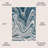 Ledea Contemporary Glam Abstract Marble Turquoise/Cream Rug-772801333