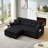 3 In 1 Convertible Sleeper Sofa Bed-102396273