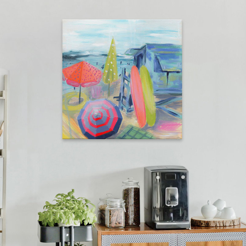 «Out in the Water», reproduction de peinture acrylique sur toile tendue, H 40 po x l 40 po x P 1,5 po