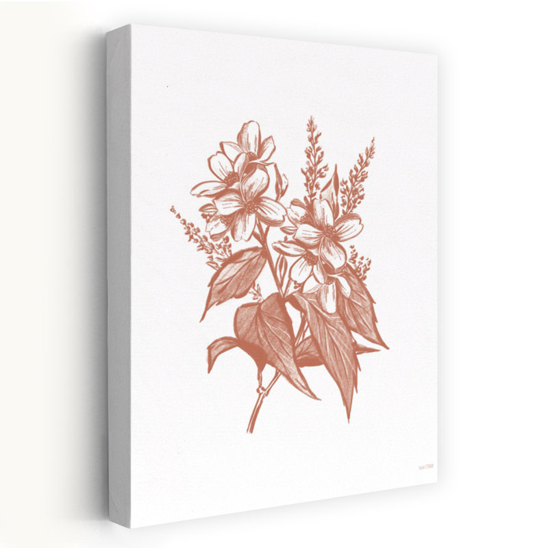 Fleurs sauvages I, art contemporain, H 60 po x l 40 po
