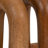 Casual Decorative Looped Book Ends for Desk and Home Decor - Modern Wood Bookend for Shelf Styling and Bookshelf Display - Set of 2, 7"-114525256