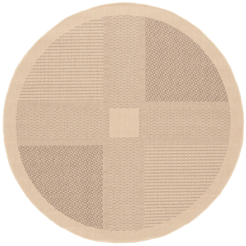 Dirks Performance Geometric Indoor/Outdoor Area Rug, Round 5'3"