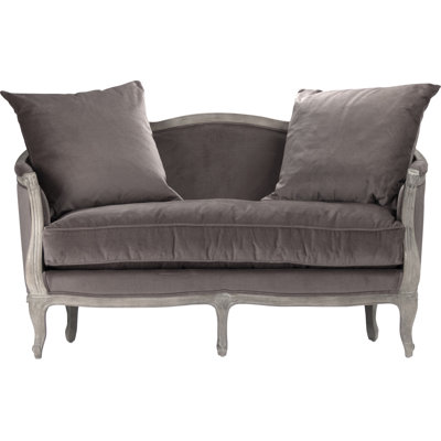Gracia Upholstered 61 " Linen Loveseat