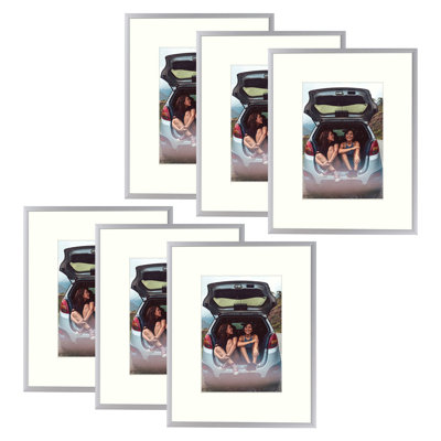 Metal Picture Frame Set with Mat - Basics by Wayfair™