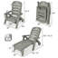 Fauteuil inclinable pliant à 5 positions pour 5 personnes Gagetown