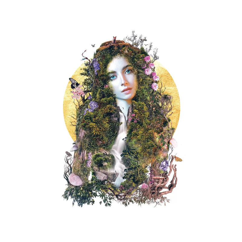 Mother Gaia by Barrett Biggers - Wrapped Canvas Print, 101.6 cm H x 66.04 cm W x 1.91 cm D