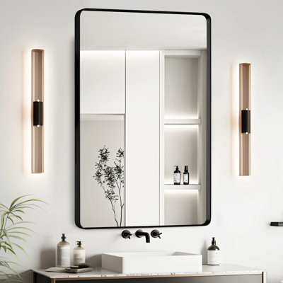 Miroir d'intérieur, miroir d'appoint en aluminium pour salle de bain, chambre à coucher, salon