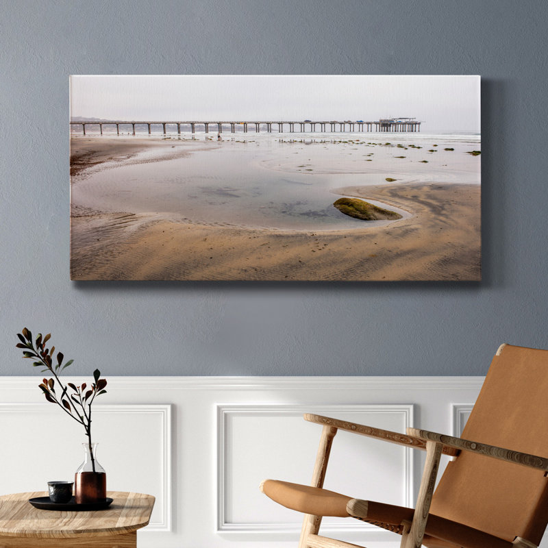 Scripps Pier - Impression sur toile tendue, H 40 po x l 20 po x P 1,5 po
