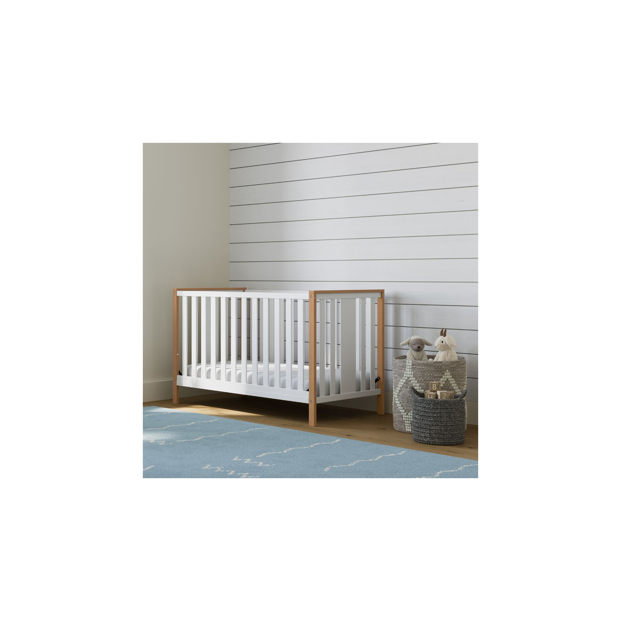Modern Pacific 4-in-1 Convertible Crib, Vintage Driftwood